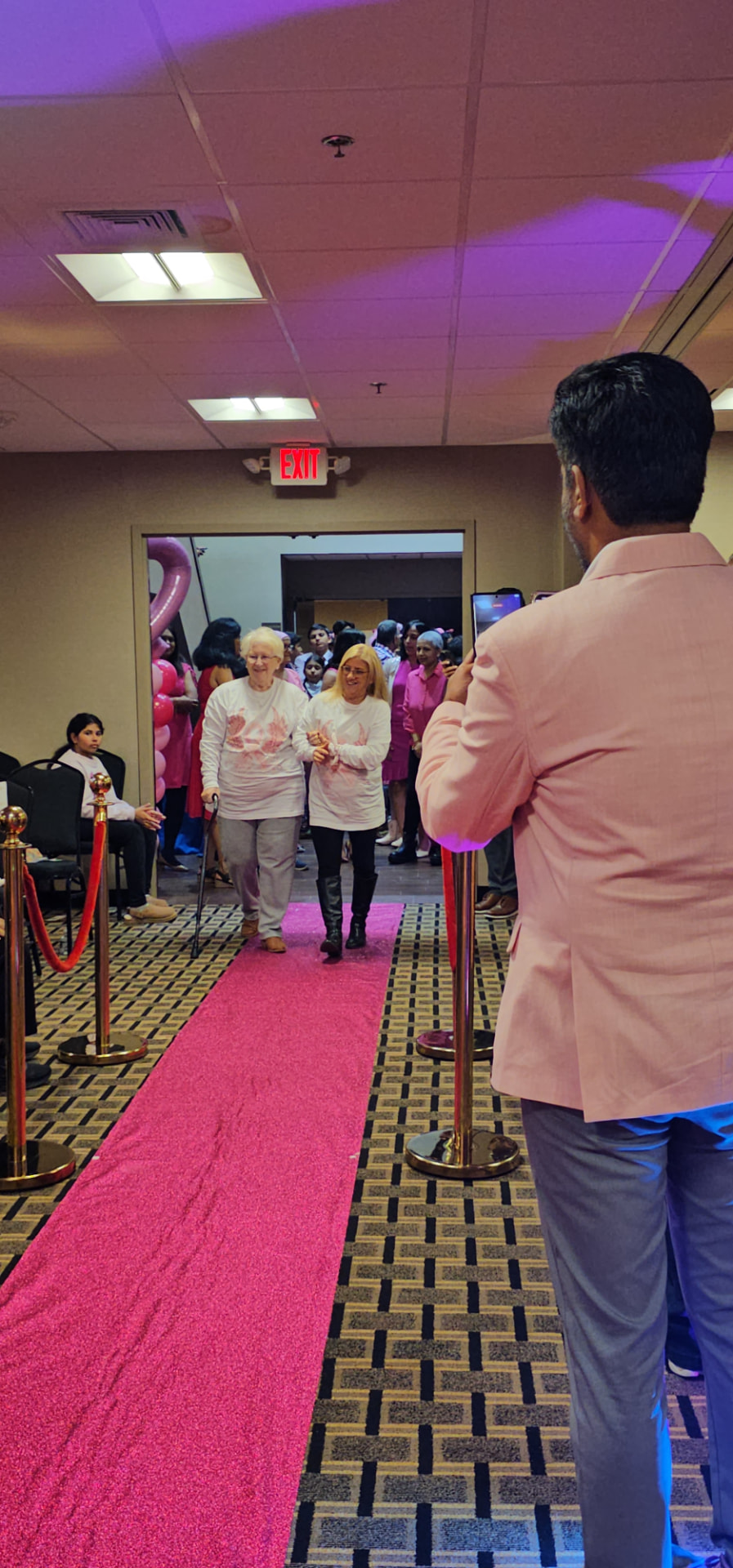 Survivors walking the pink runway
