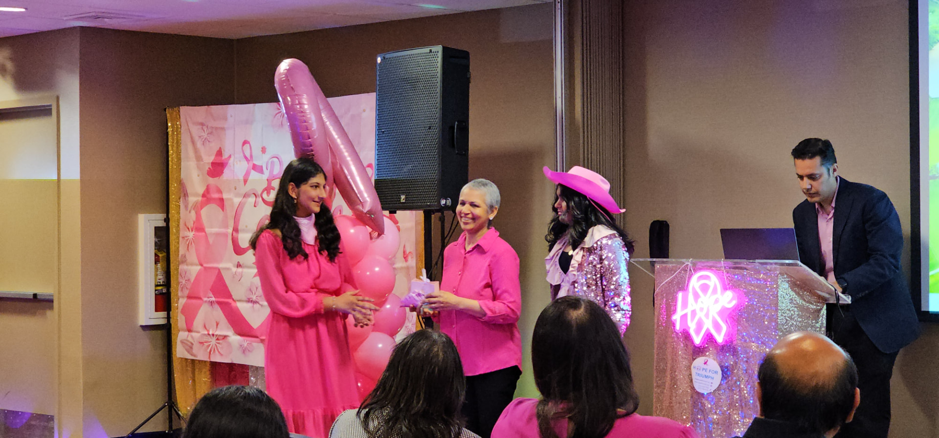 Pink Stride event moment